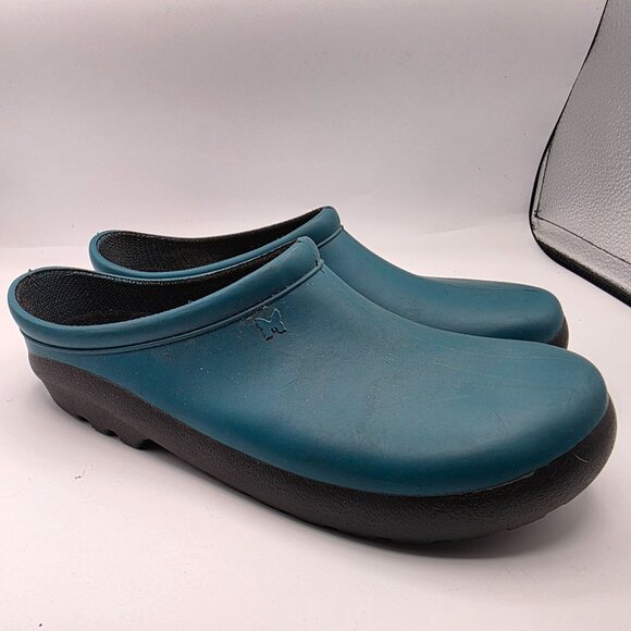 Sloggers Womens Size 9 Blue Clogs Work Wear Comfort Walking Nursing Made In USA - Picture 1 of 14